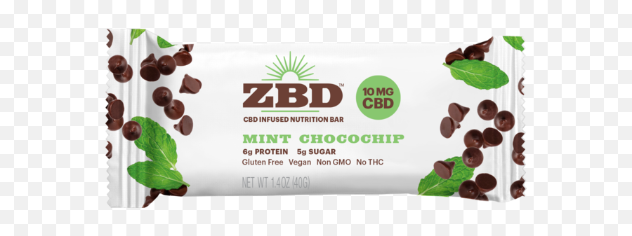 Mint Chocochip 10 Mg Cbd Infused Nutrition Bar The Natural - Superfood Png,Superfruit Logo