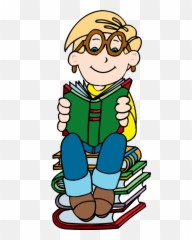 Boy Reading - Png