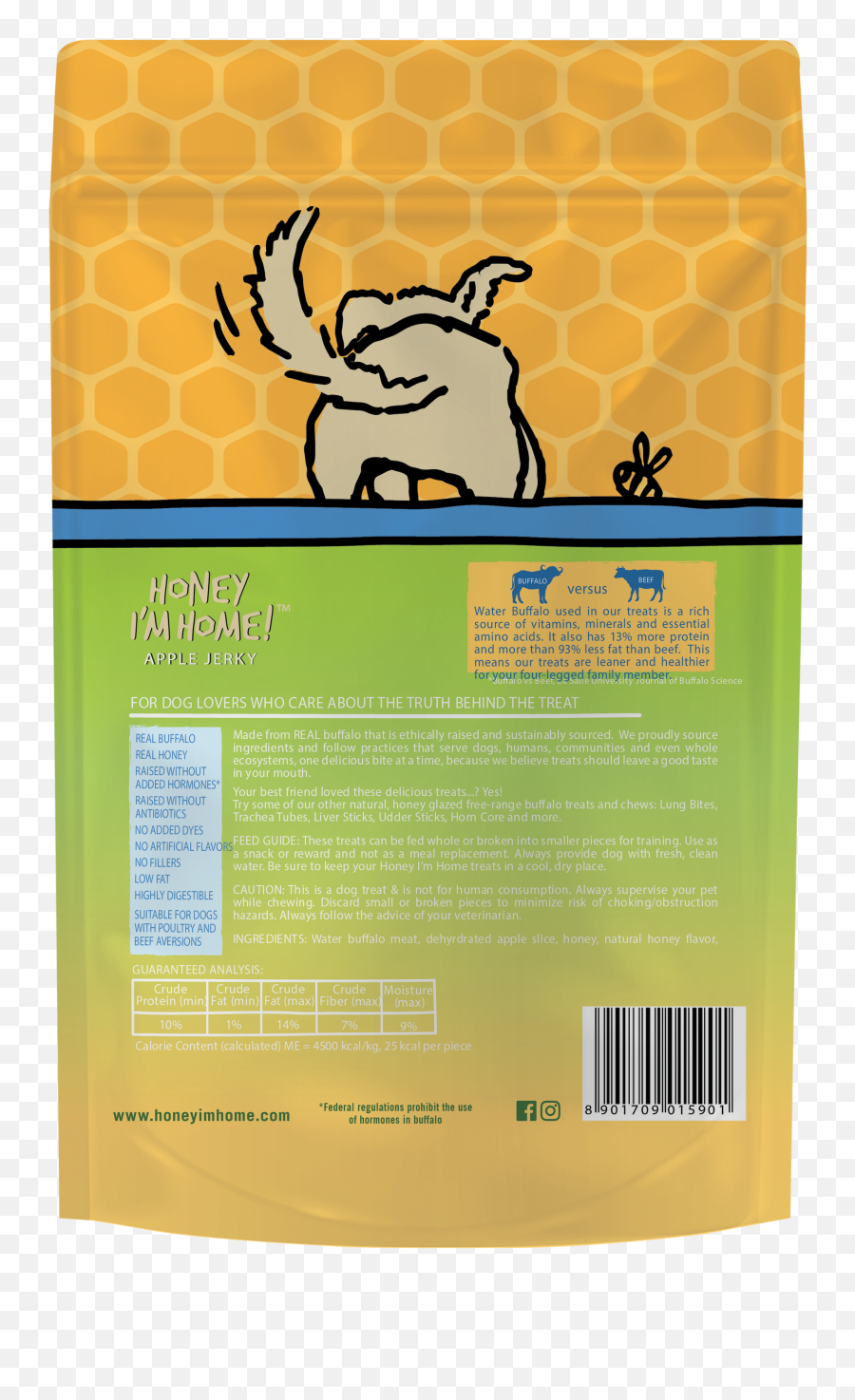 Apple Jerky U2013 Honey Iu0027m Home Treats - Product Label Png,Apple Slice Png