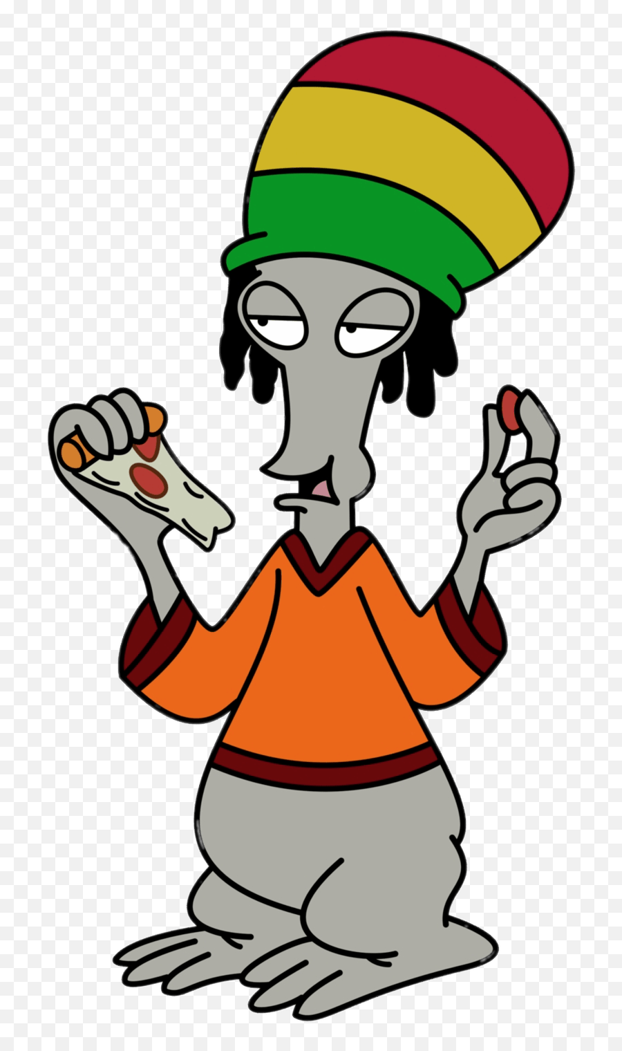 American Dad Character Roger The Alien Jamaican Outfit - Roger American Dad Hippie Png,Alien Transparent