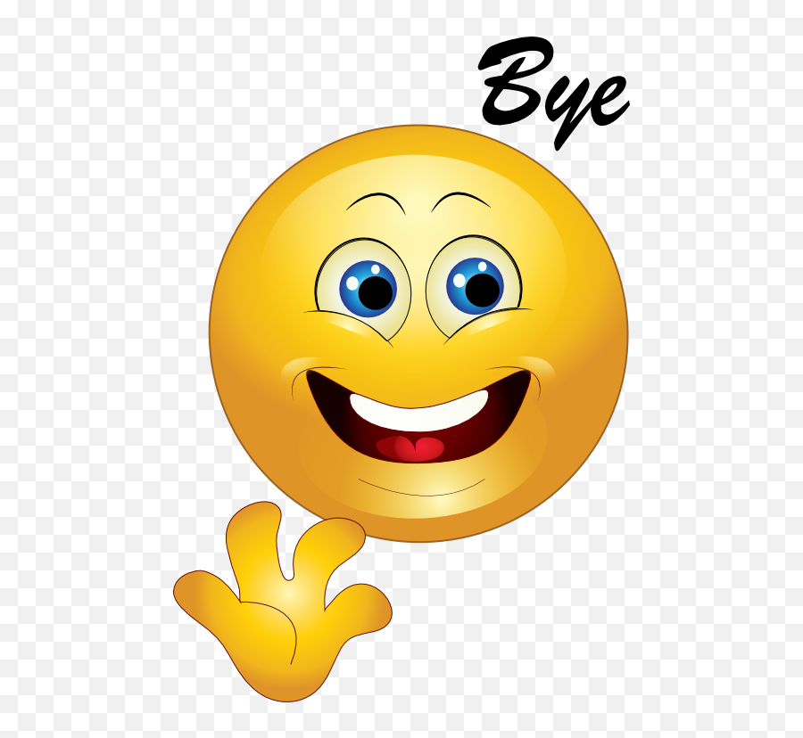 Bye Happy Smiley Emoticon Clipart - Smiley Gif Transparent Background Png,Bye Png