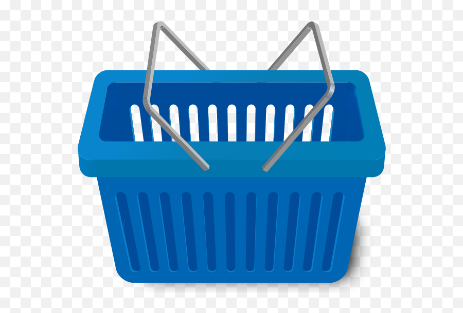 Shopping Cart Blue Vector Icon - Shopping Basket Vector Png,Empty Shopping Cart Icon