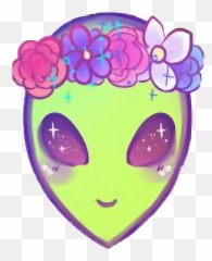 Cute Png Tumblr - Alien Ovni Kawaii Cute Girl Tumblr Png