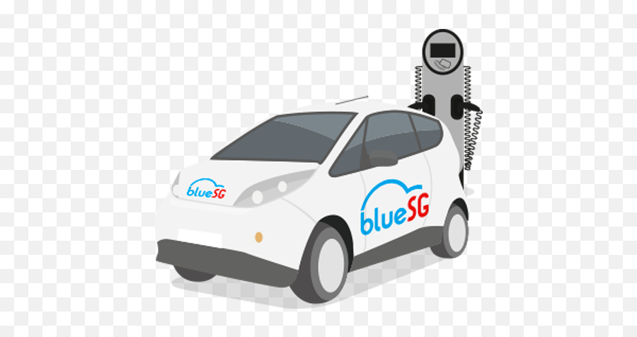 Bluesg 247 Carsharing Solution In Singapore - Bluesg Car Png,Blue Car Png