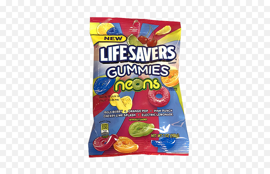 Life Savers Gummies Neons - Lifesavers Gummies Neons Flavor Snack Png,Life Saver Png