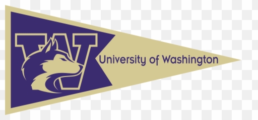 University Of Washington Seattle Pennant Transparent - University Of Washington Football Png,Pennant Png