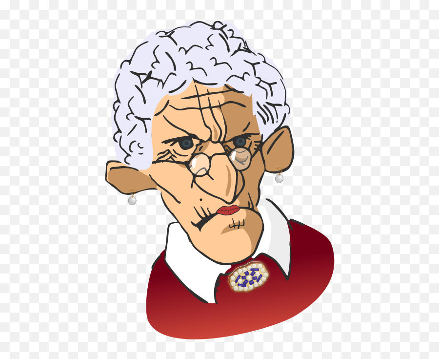 Old Lady Png Download Free Clip Art - Angry Old Woman Cartoon,Old Lady Png  - free transparent png images 