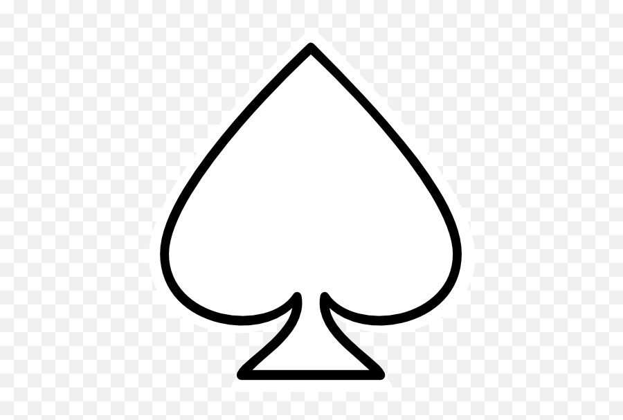 Spade Card Clipart - Clipart Suggest Clipart Spade Outline Png,Ace Of Spades Icon