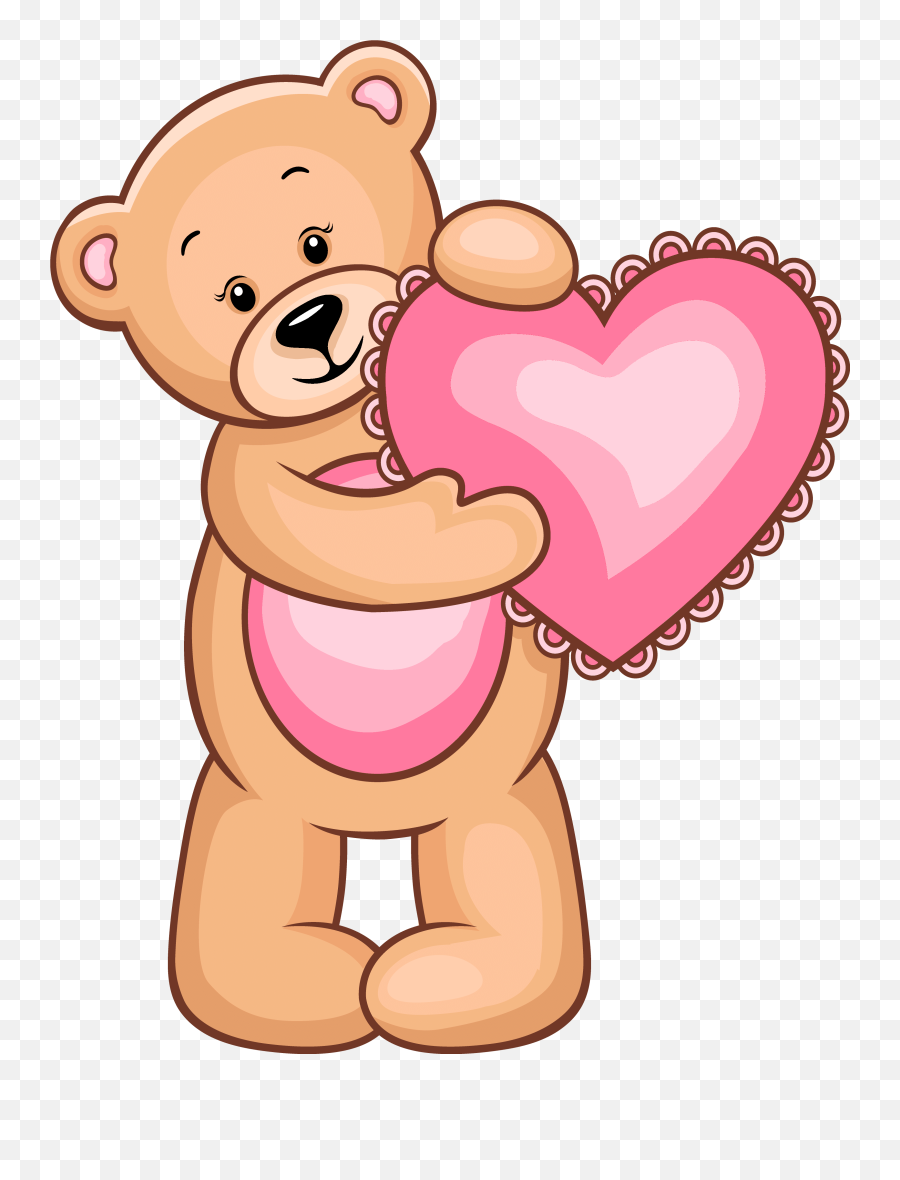 Bear Clipart Png - Teddy Bear With Heart Png,Teddy Bear Clipart Png