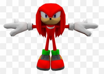 Pc Computer - Sonic Heroes Knuckles The Models Resource Pose Png