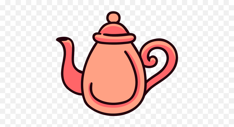 Princess Teapot Colorful Icon Stroke Transparent Png U0026 Svg - Desenho Colorido De Bule,Teapot Icon