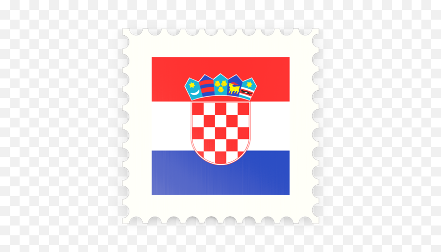 Postage Stamp Icon Illustration Of Flag Croatia - Transparent Croatia Flag Png,Postage Stamp Icon