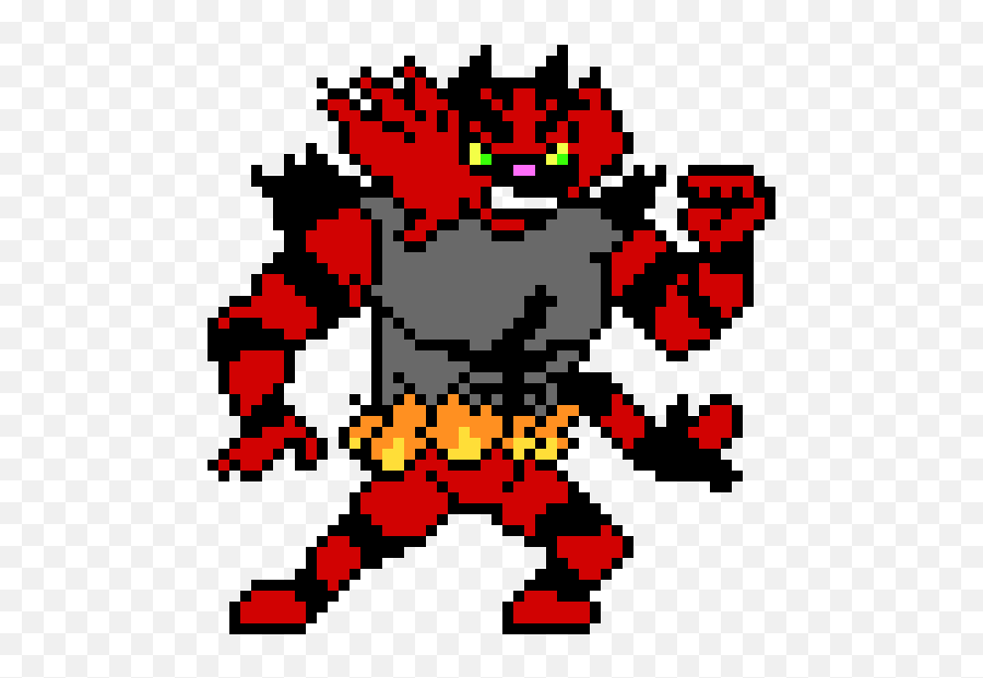 Incineroar - Pokemon Incineroar Pixel Art Png,Incineroar Png