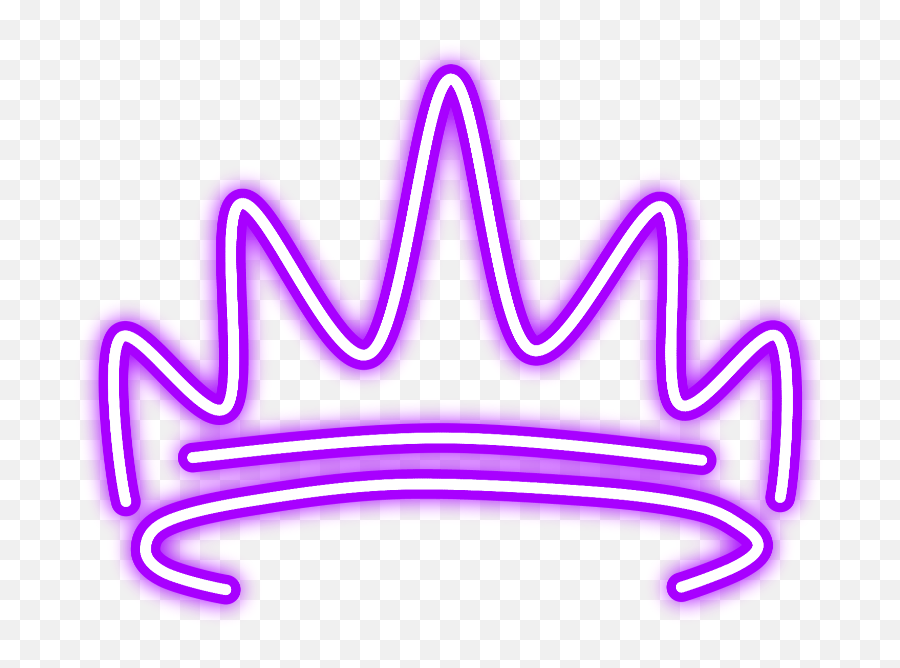 Neon Glow Crown Purple Hat Freetoedit - Red Neon Crown Png,Neon Png