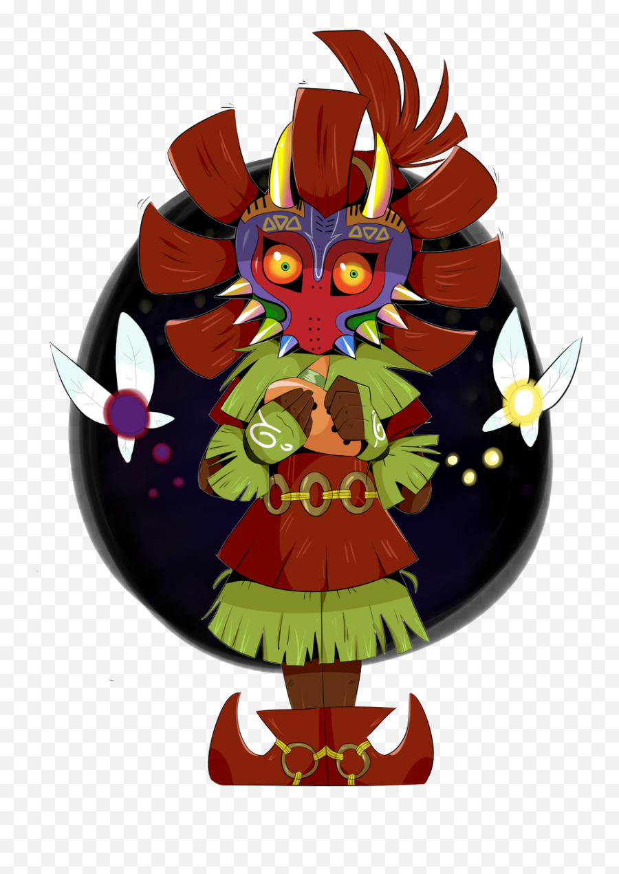 Jinu Animal Crossing Szn - Illustration Png,Skull Kid Png