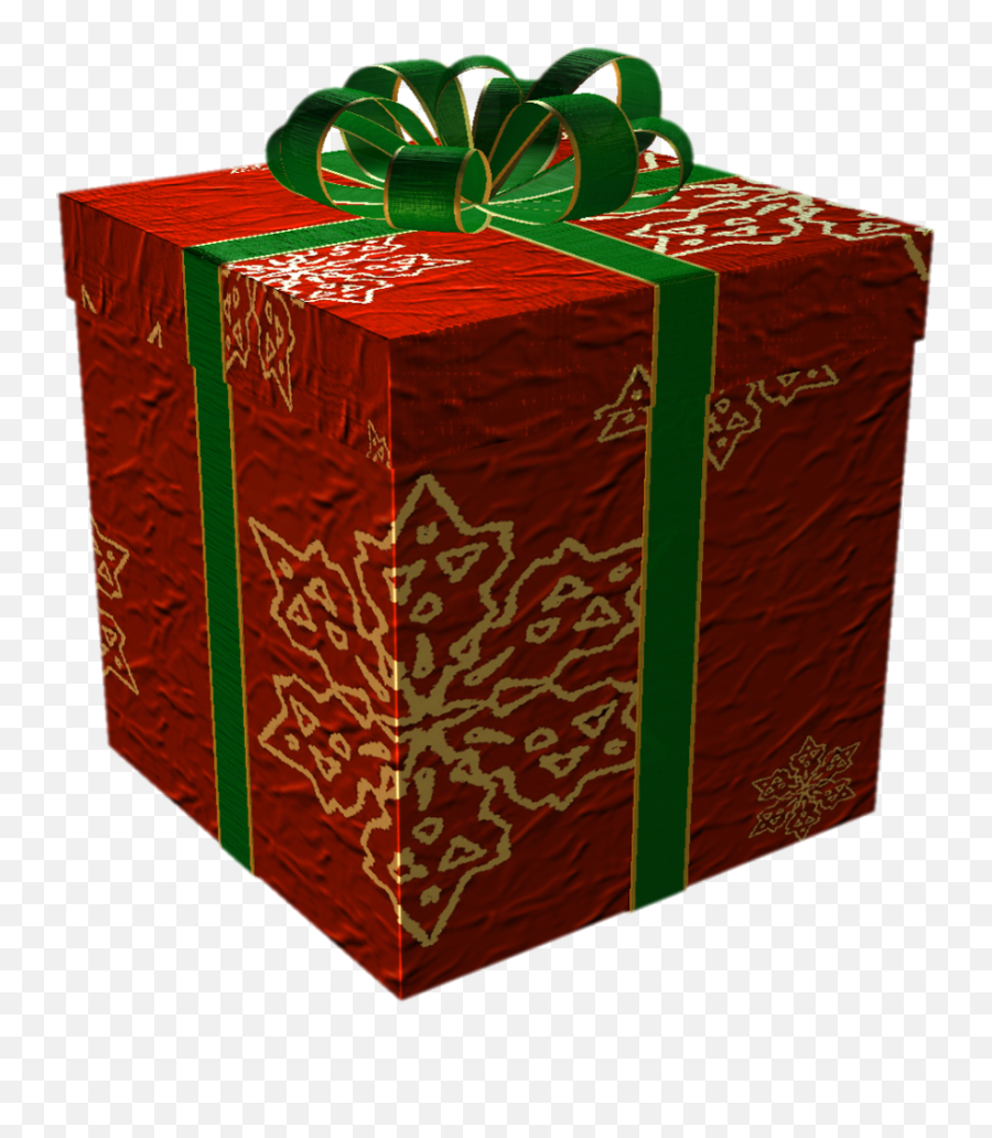 Clipart Present Red Christmas - Christmas Gift Wrapped Box Png,Christmas Present Transparent