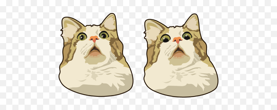 Scared Cat Meme Cursor - Domestic Cat Png,Knife Cat Meme Transparent