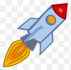 Clipart Rocket Booster - Colour png