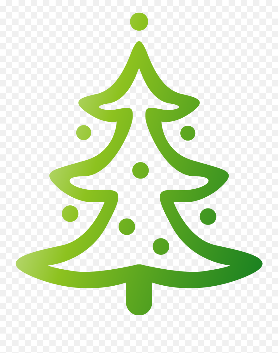 Christmas Tree Cartoon Clip Art - Christmas Tree Vector Green Png,Cartoon Christmas Tree Png