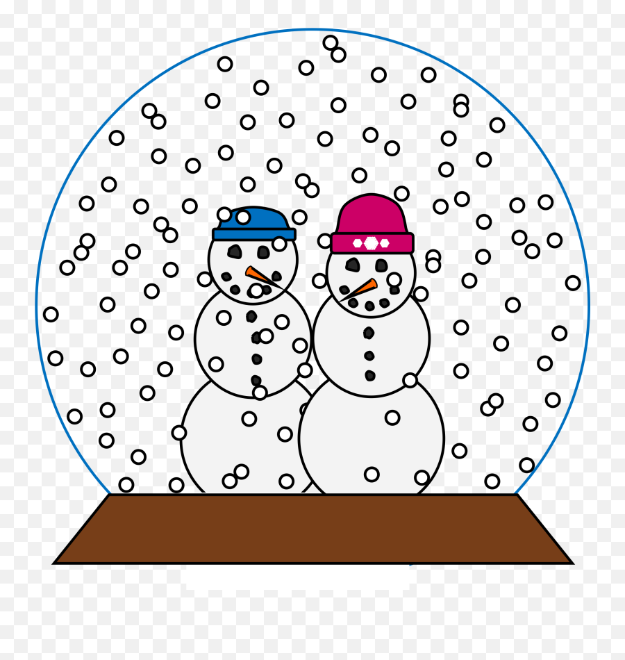 Download Hd This Free Icons Png Design Of Snowpeople - Cartoon Snowy Clip Art,Snow Globe Png
