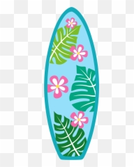 Shirt Clipart Luau - Tabla De Surf Moana Full Size Png Clipart Hawaiian Surfboard,Luau Png