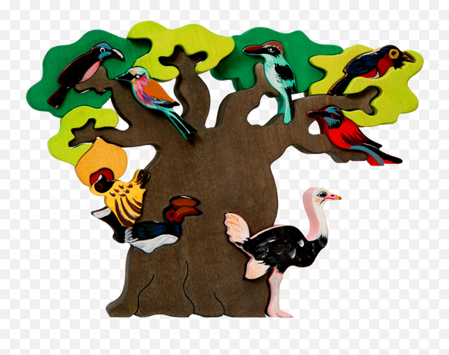 African Bird Tree - Birds On Tree Clipart Png,African Tree Png