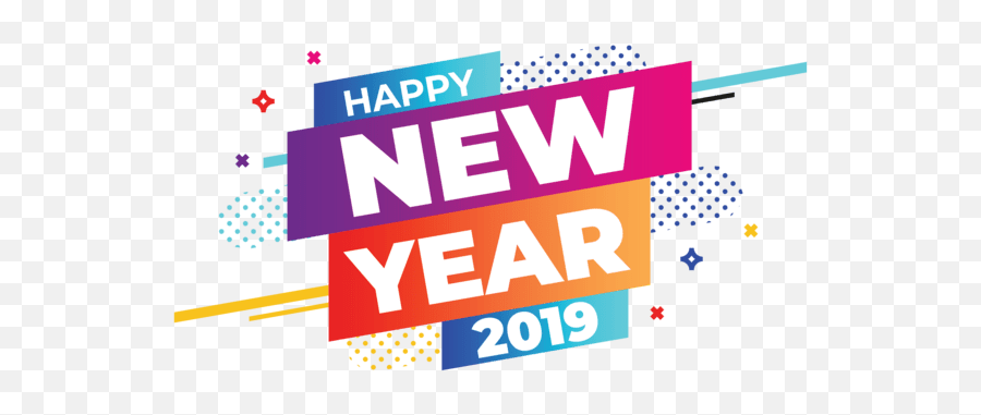 Happy New Year 2019 Banner Transparent - Happy New Year Images Png,Happy New Years Png