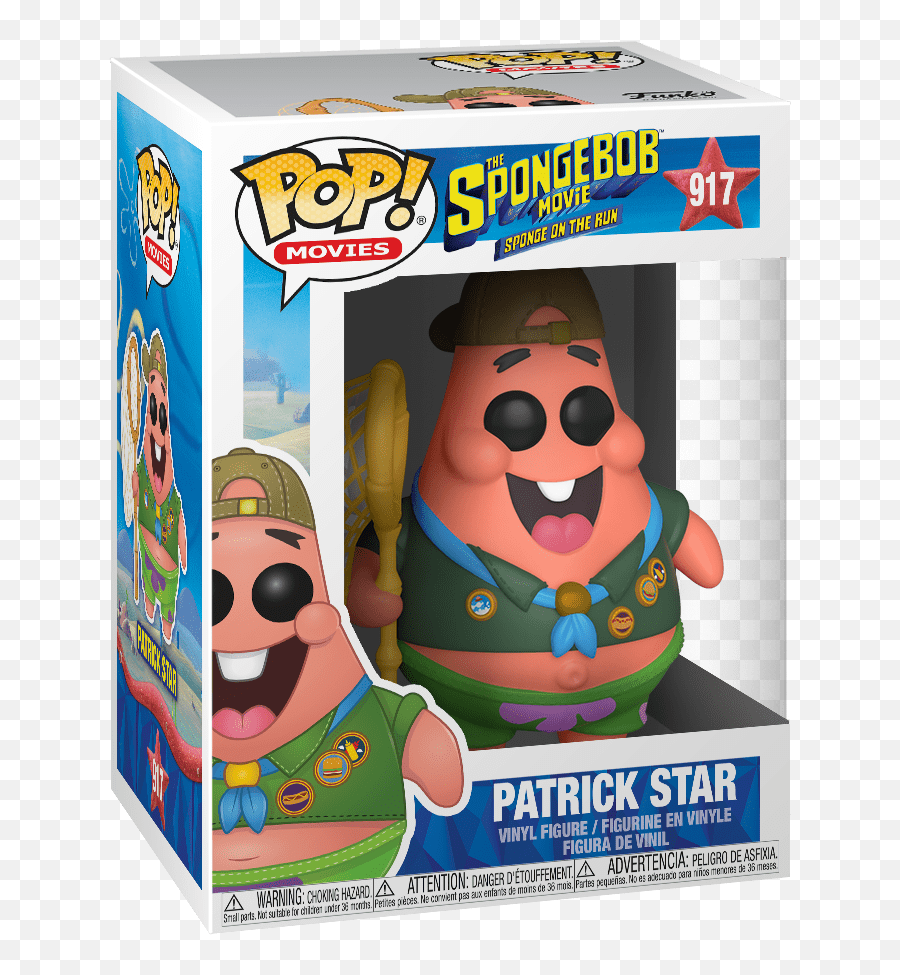 Patrick Star - The Spongebob Movie 917 Pop Vinyl Spongebob Movie Sponge On The Run Funko Pop Png,Patrick Star Png