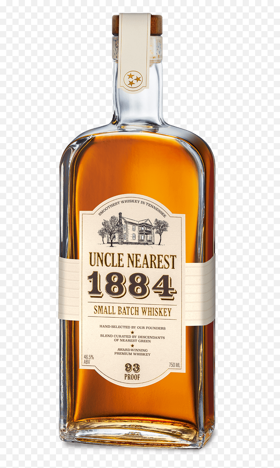 Uncle Nearest Premium Whiskey - 100 Proof From Tennessee Png,Liquor Bottle Png