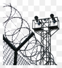 Barbed Wire And Jail Lookout Psd Official Psds - Png