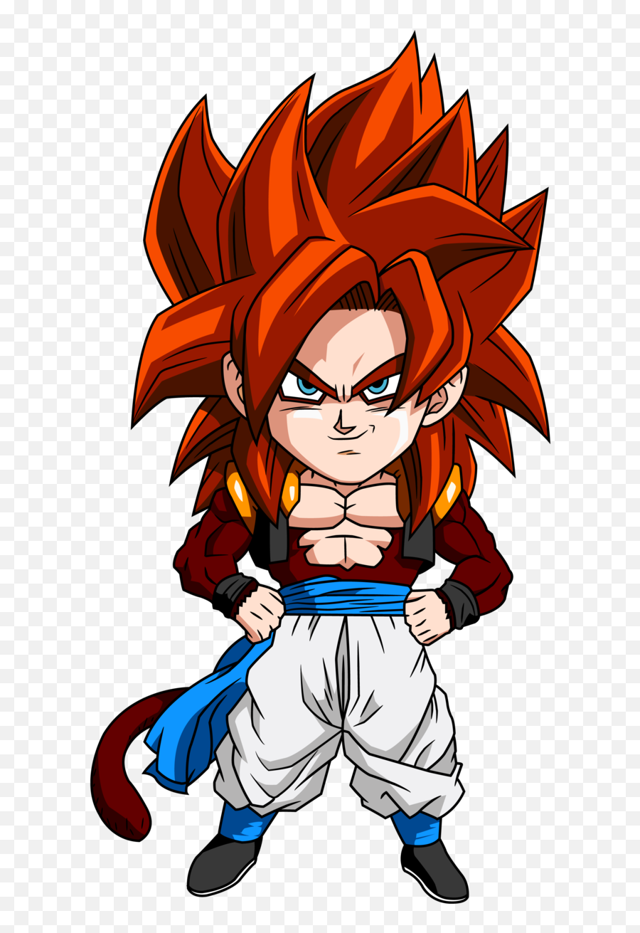 Dragon Ball Chibi Sd Ii - Xiibicom Gogeta Ssj4 Chibi Png,Gogeta Png