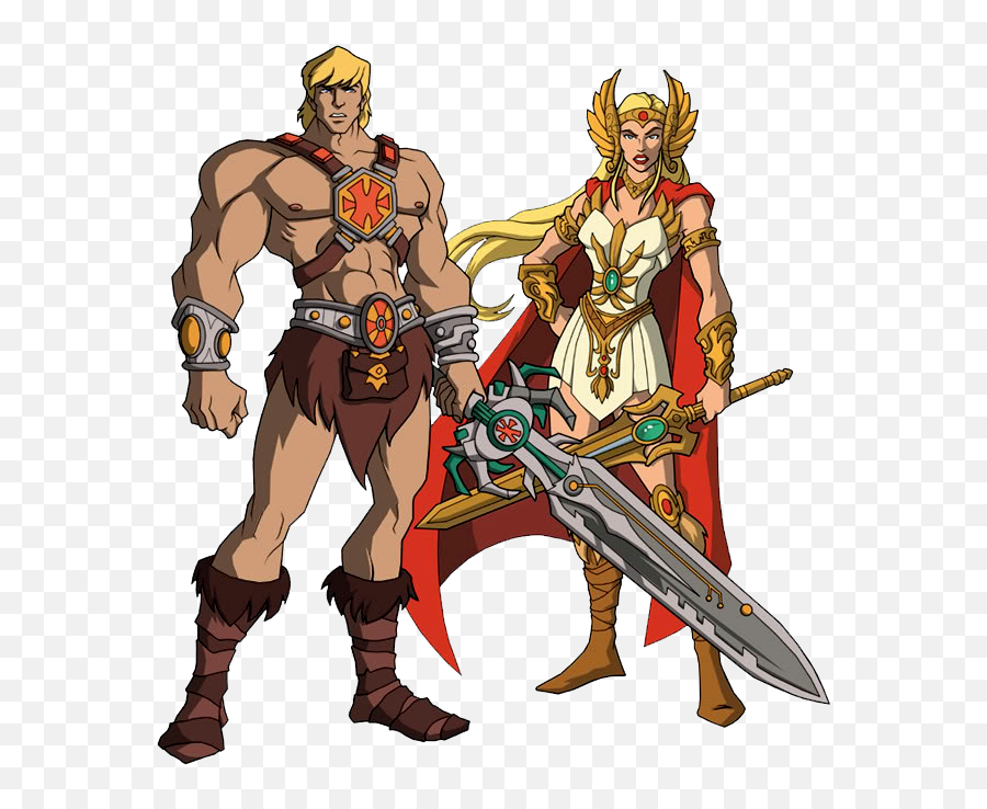 Download She Ha E He Man Em Png - He Man X She Ra,He Man Png