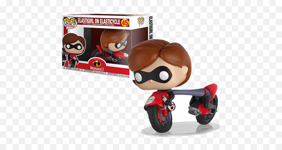 Disney - Incredibles 2 Elastigirl On Elasticycle Pop Ride Vinyl Figure Funko Pop Elastigirl Png,Frozone Png