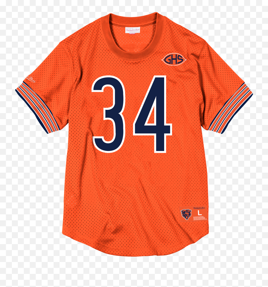 Walter Payton Name U0026 Number Mesh Crew Neck - Sports Jersey Png,Chicago Bears Png