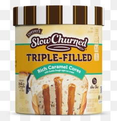 Rich Caramel Triple Filled Cores Ice Cream - Slow Churned Butter Pecan Ice Cream Png,Caramel Png