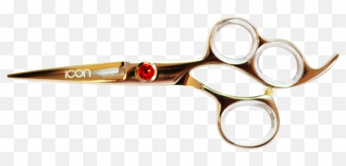Download Hd Icon Three Ring Hair Shears Scissors - Colour Barber png