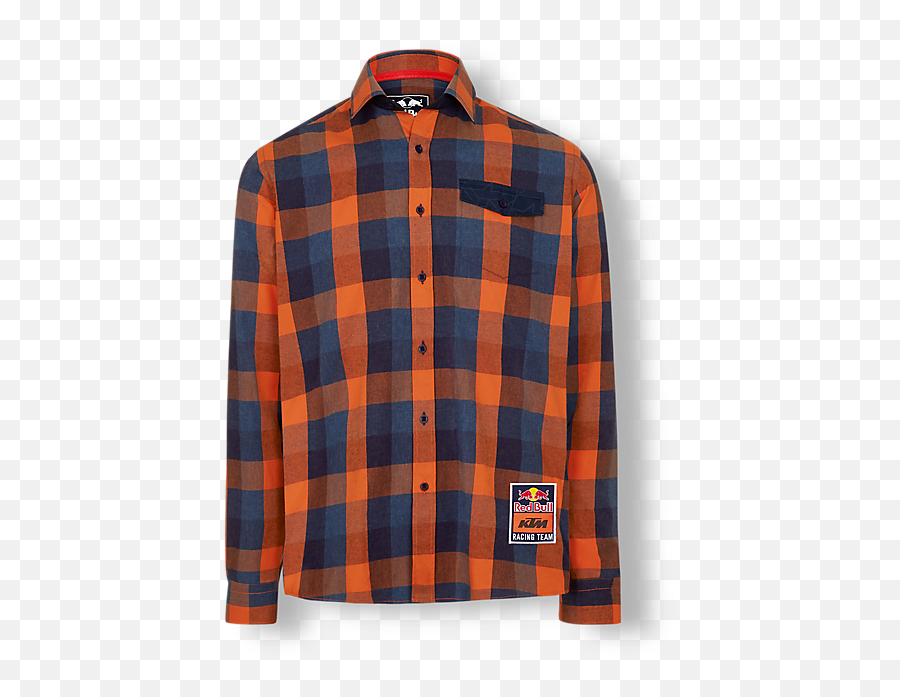 Checked - Orange And Blue Plaid Shirt Png,Flannel Png