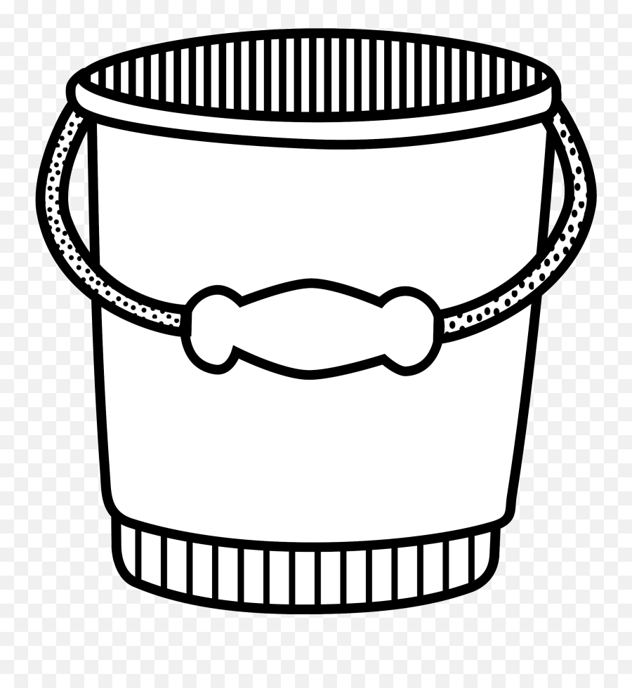 Bucket - Bucket Clipart Black And White Png,Bucket Clipart Png
