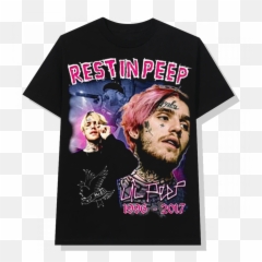 T Shirt Lil Peep Rest In Peace - Rest In Peace Lil Peep Png,Lil Peep Tattoos Png