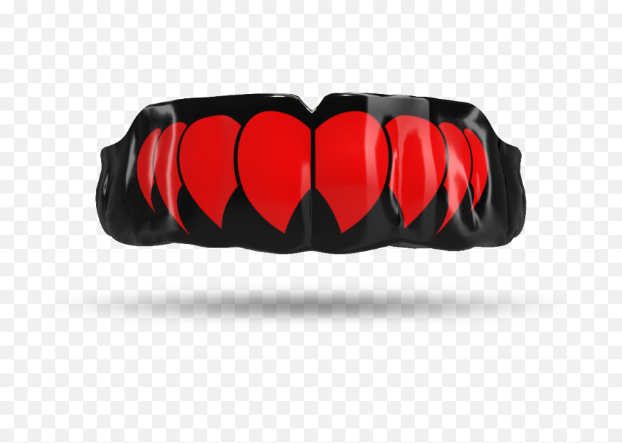 Download Red Fangs - Red And Black Mouthgard Png,Fangs Png
