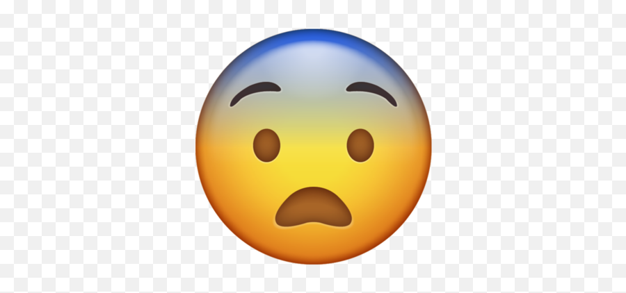 Emoji - Fearful Emoji Png,Thinking Emoji Transparent Background