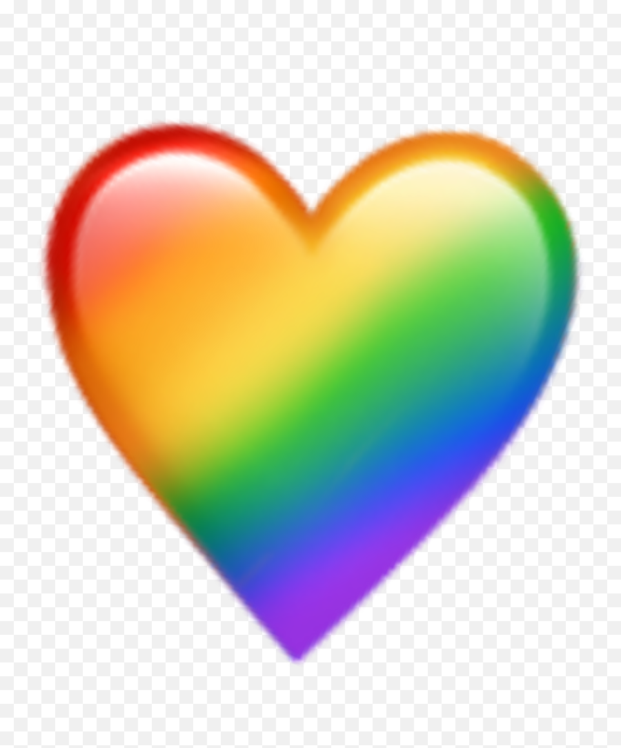 Rainbow Heart Emoji Emojis Aesthetic Tumblr - Rainbow Heart Emoji Png,Heart Emojis Transparent