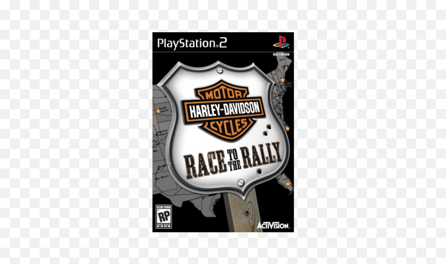 Harley Davidson Race To The Rally Ps2 Sp - Harley Davidson Motorcycles Race To The Rally Ps2 Png,Ps2 Logotipo