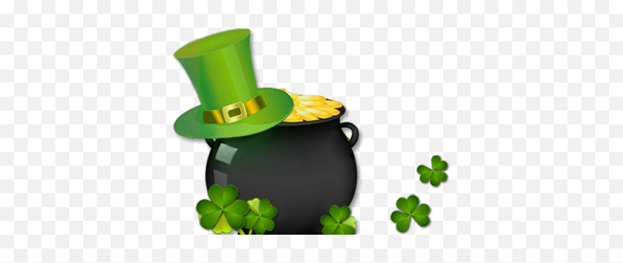 St Patricku0027s Day Pot Of Gold And Hat Transparent Png - Stickpng St Day Pot Of Gold Png,Shamrock Clipart Png
