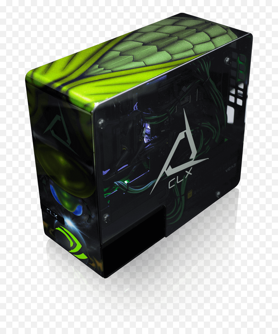 Clx Gaming Pcs Build And Customize Your Own Pc - God Of War Pc Cabinet Png,Transparent Computer Case