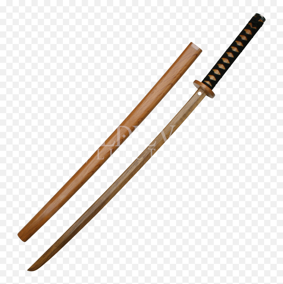 Homemade Wooden Sword Red Oak Katana - Make A Wooden Samurai Sword Png,Swords Transparent