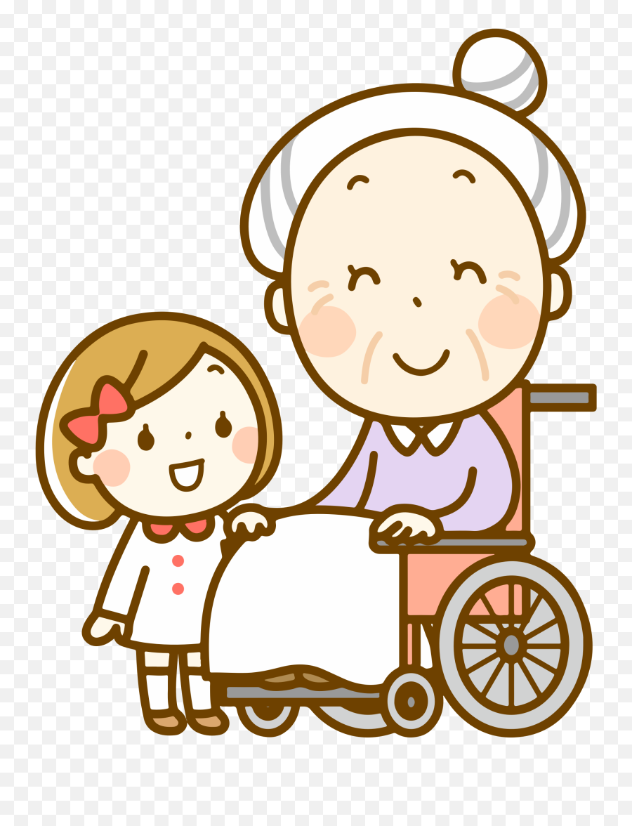 Grandma - Grandma With Wheelchair Clipart Png,Grandma Transparent