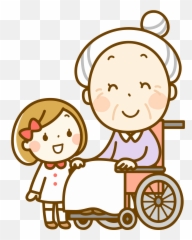 Grandma - Grandma With Wheelchair Clipart Png,Grandma Transparent