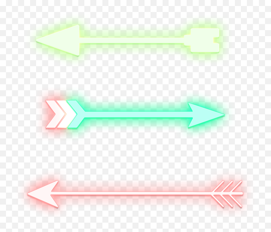 Arrows Neon Sign - Horizontal Png,Neon Arrow Png