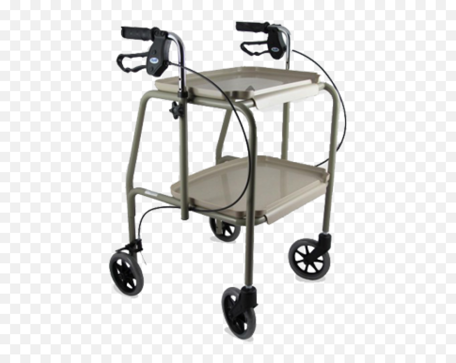 Download Hd Tray Trolley Walker Transparent Png Image - Mobility Walker With Tray,Walker Png